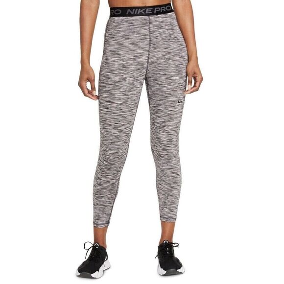Nike Pro DA1012 010 Women's Sz Small Black Fitted Space-Dyed Cropped Tights $55 - Picture 9 of 9